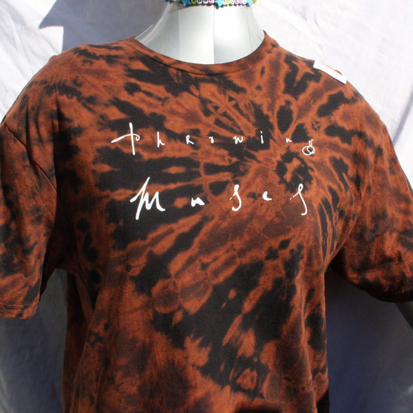 Throwing Muses "Chains Changed" Logo - Large ONE OFF Reverse Tie-Dye (#1) ***MISPRINT*** front close