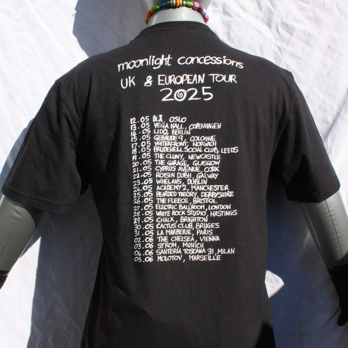 Throwing Muses 2025 tour shirt from ElRat Designs Back V1