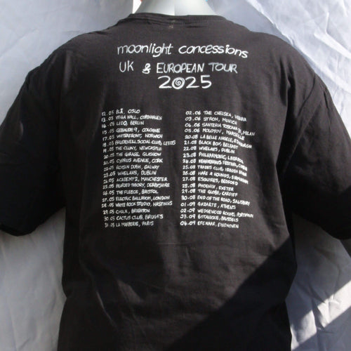 Throwing Muses 2025 tour shirt from ElRat Designs Back V2
