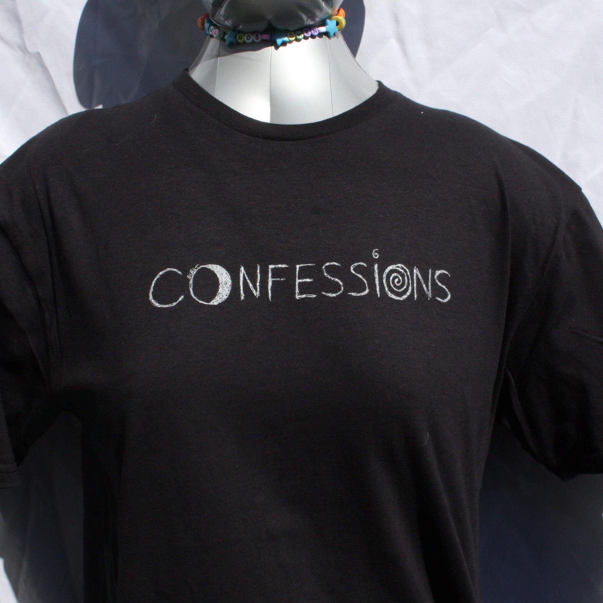 Throwing Muses - Moonlight Confessions - Screen printed T-Shirt - ElRatDesigns front close