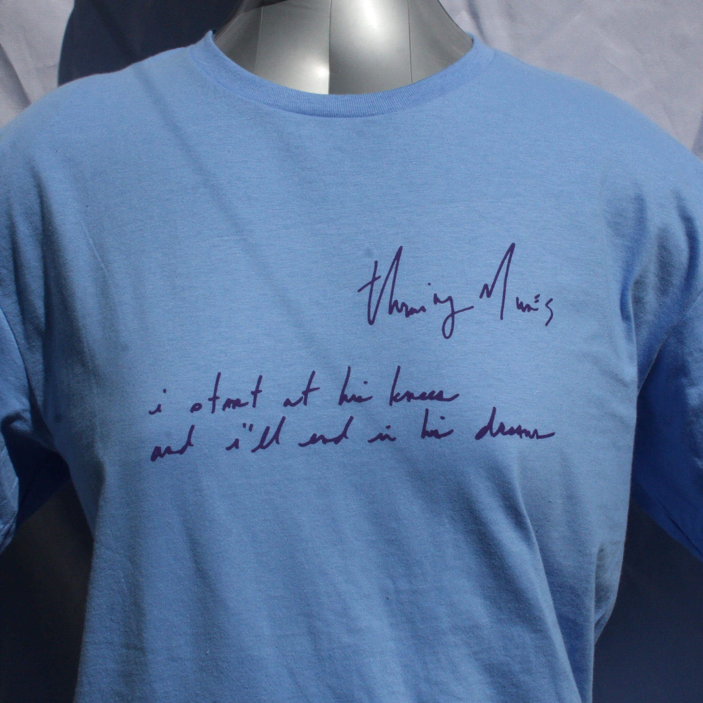 Start - Throwing Muses LYRIC TEE, handwritten by Kristin Hersh!! front close