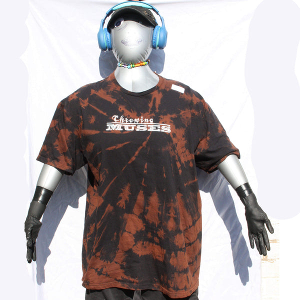 Throwing Muses "University - T-Shirt - 2XL ONE OFF Reverse Tie-Dye (#1) ***MISPRINT*** front full