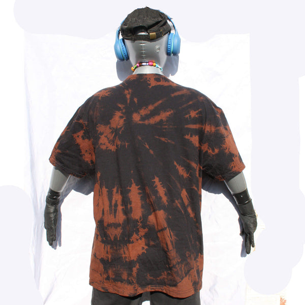 Throwing Muses "University - T-Shirt - 2XL ONE OFF Reverse Tie-Dye (#1) ***MISPRINT*** rear full 