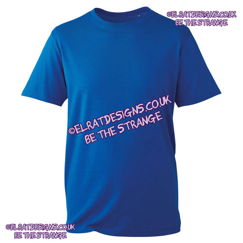 AM10 Blank Anthem 100% organic cotton T-shirt, 100% cotton fabric, showcasing a classic, comfortable fit for custom prints or personal designs. (AM10_royal_ft)