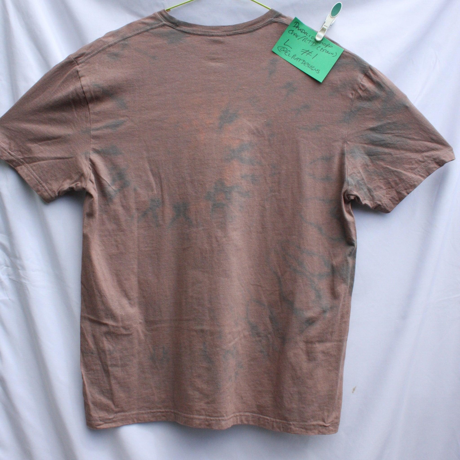 Dandelion Hope - Kristin Hersh T - Shirt - L ONE OFF Reverse Tie - Dye (#1) MISPRINT - ElRatDesigns