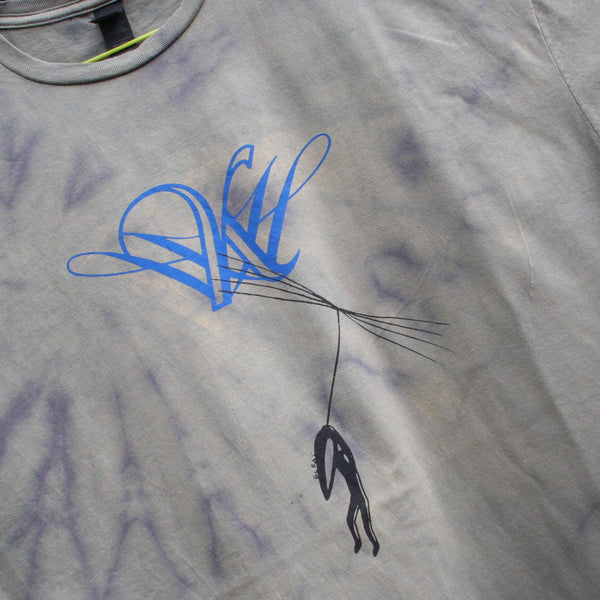 Dandelion Hope - Kristin Hersh T-shirt - XL One-Off Reverse Tie-Dye (#1) - Misprint - ElRat Designs