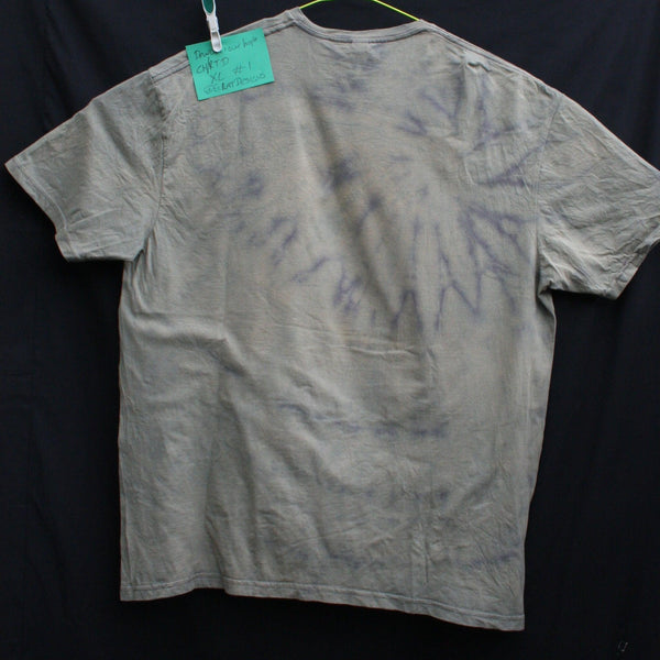 Dandelion Hope - Kristin Hersh T-shirt - XL One-Off Reverse Tie-Dye (#1) - Misprint - ElRat Designs