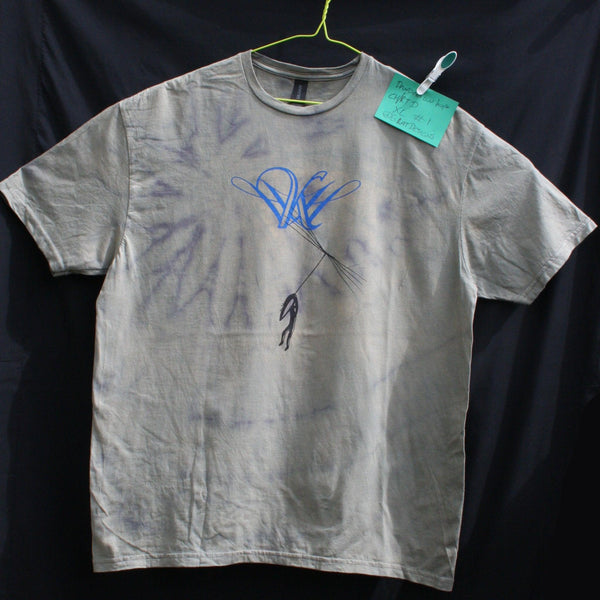Dandelion Hope - Kristin Hersh T-shirt - XL One-Off Reverse Tie-Dye (#1) - Misprint - ElRat Designs