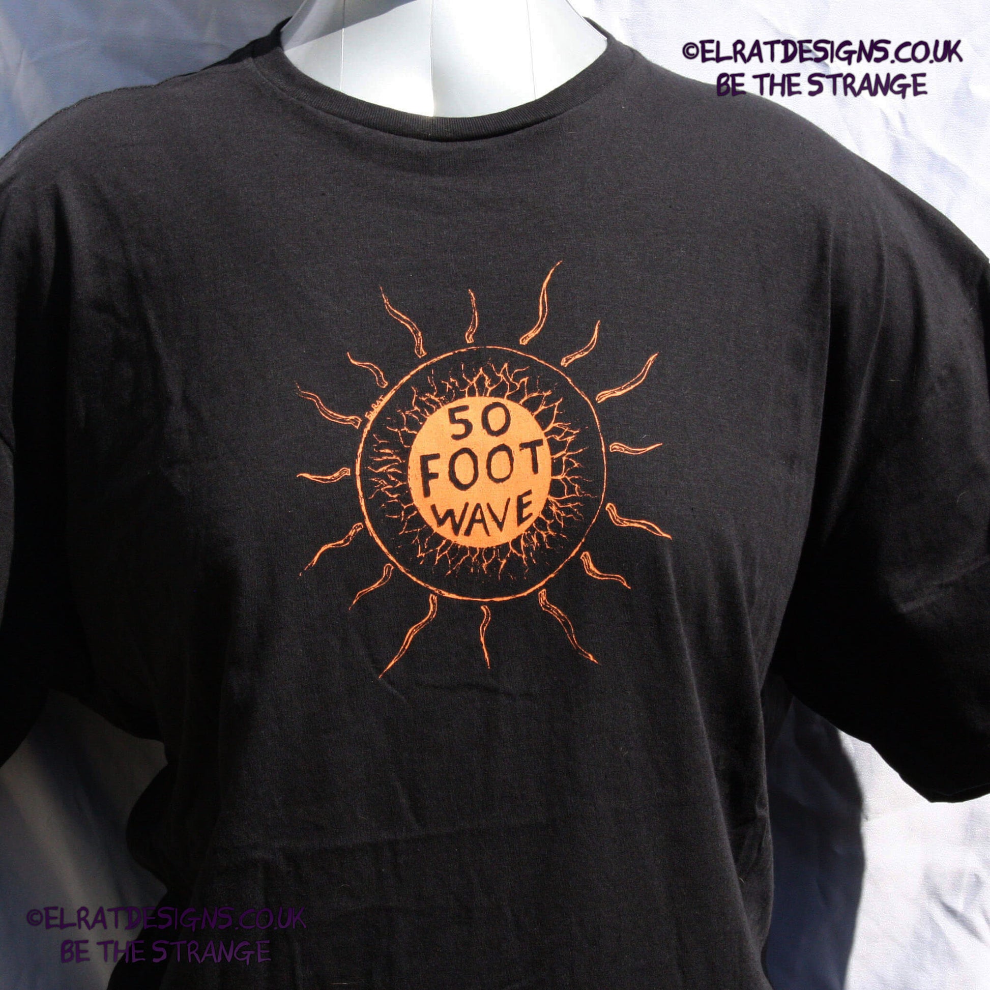 ElRat 50 foot wave 'Staring into the Sun' T-Shirt - show some love for the noisy end of the Hershverse. ElRat Designs - elratdesigns.co.uk
