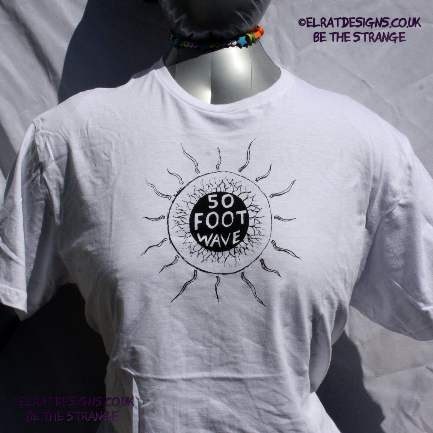 ElRat 50 foot wave 'Staring into the Sun' T-Shirt - show some love for the noisy end of the Hershverse. ElRat Designs - elratdesigns.co.uk