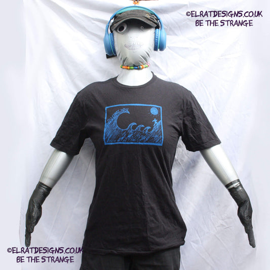 ElRat 50 foot wave 'Tsunami' T-Shirt - a new take on an old classic. show some love for the noisy end of the Hershverse. ElRat Designs - elratdesigns.co.uk