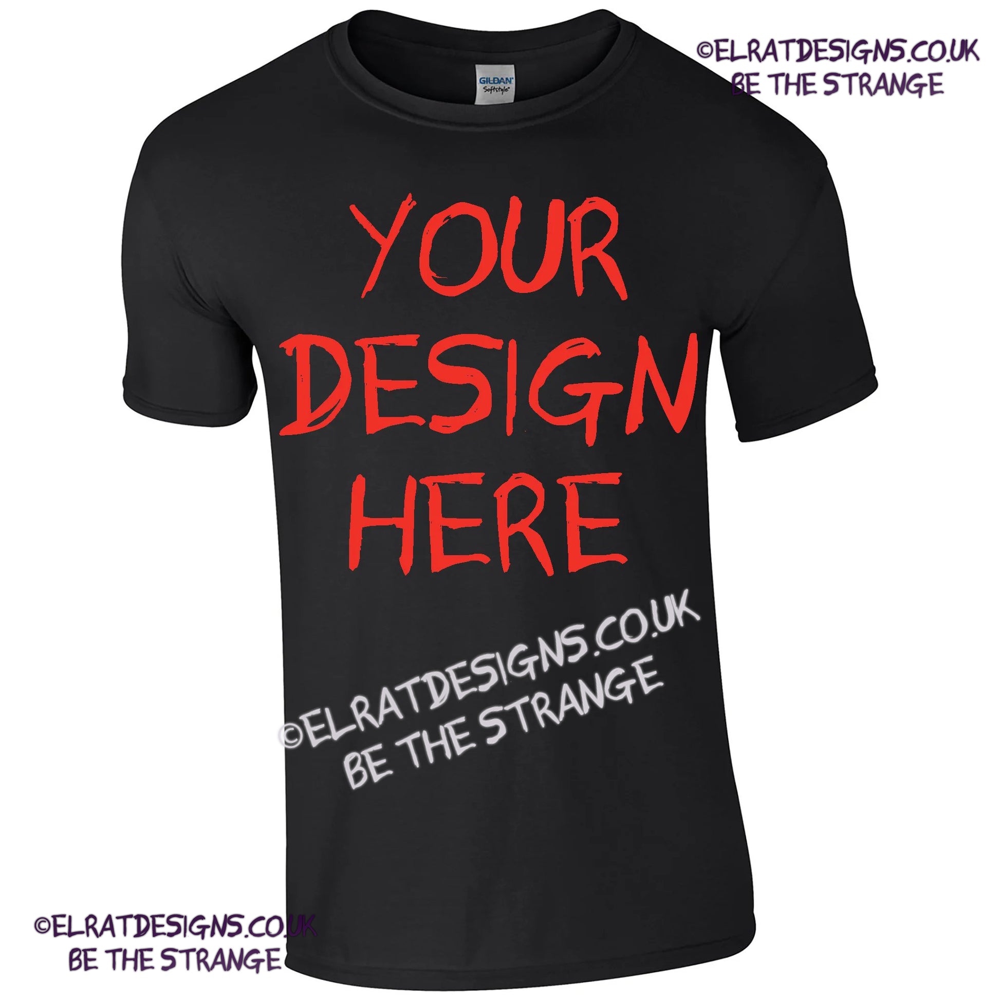 ElRat Designs custom T-shirt, your design on a shirt, no minimum order - elratdesigns.co.uk
