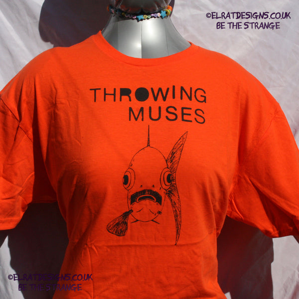 Throwing Muses Bywater, original ElRat hand drawn, hand printed T-Shirt. Freddie Mercury is headed out to sea on a T-Shirt near you - ElRat Designs - hero - elratdesigns.co.uk