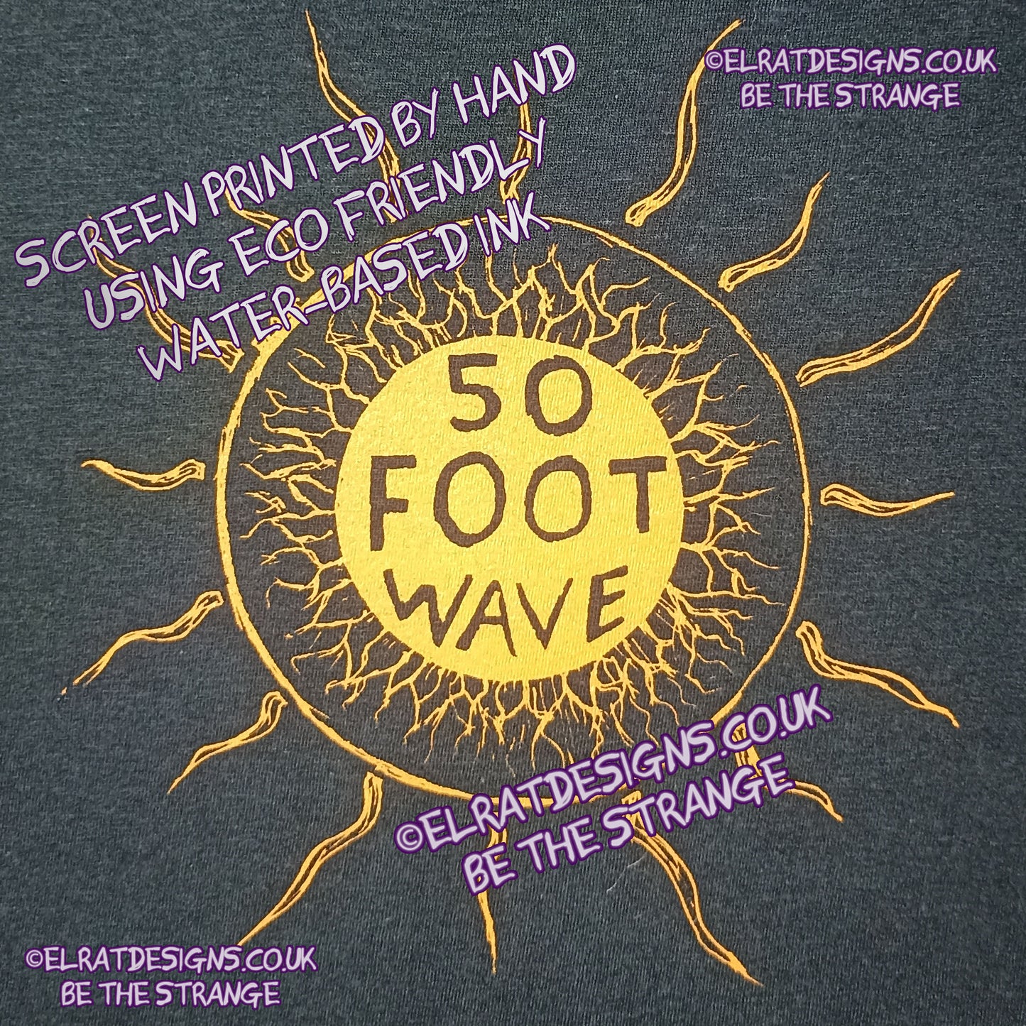 ElRat in the Studio -  50 foot wave 'Staring into the Sun' T-Shirt - show some love for the noisy end of the Hershverse. ElRat Designs - elratdesigns.co.uk - hero
