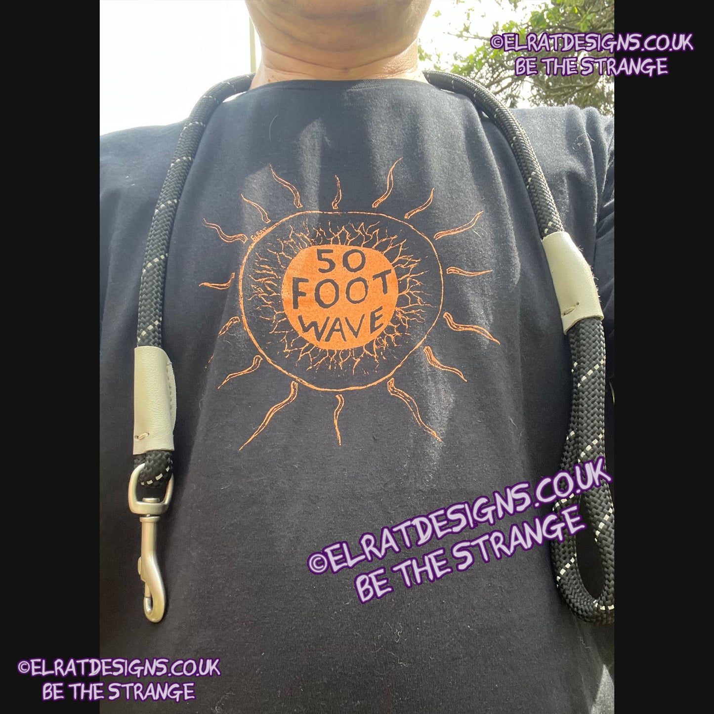 ElRat in the Wild -  50 foot wave 'Staring into the Sun' T-Shirt - show some love for the noisy end of the Hershverse. ElRat Designs - elratdesigns.co.uk - hero