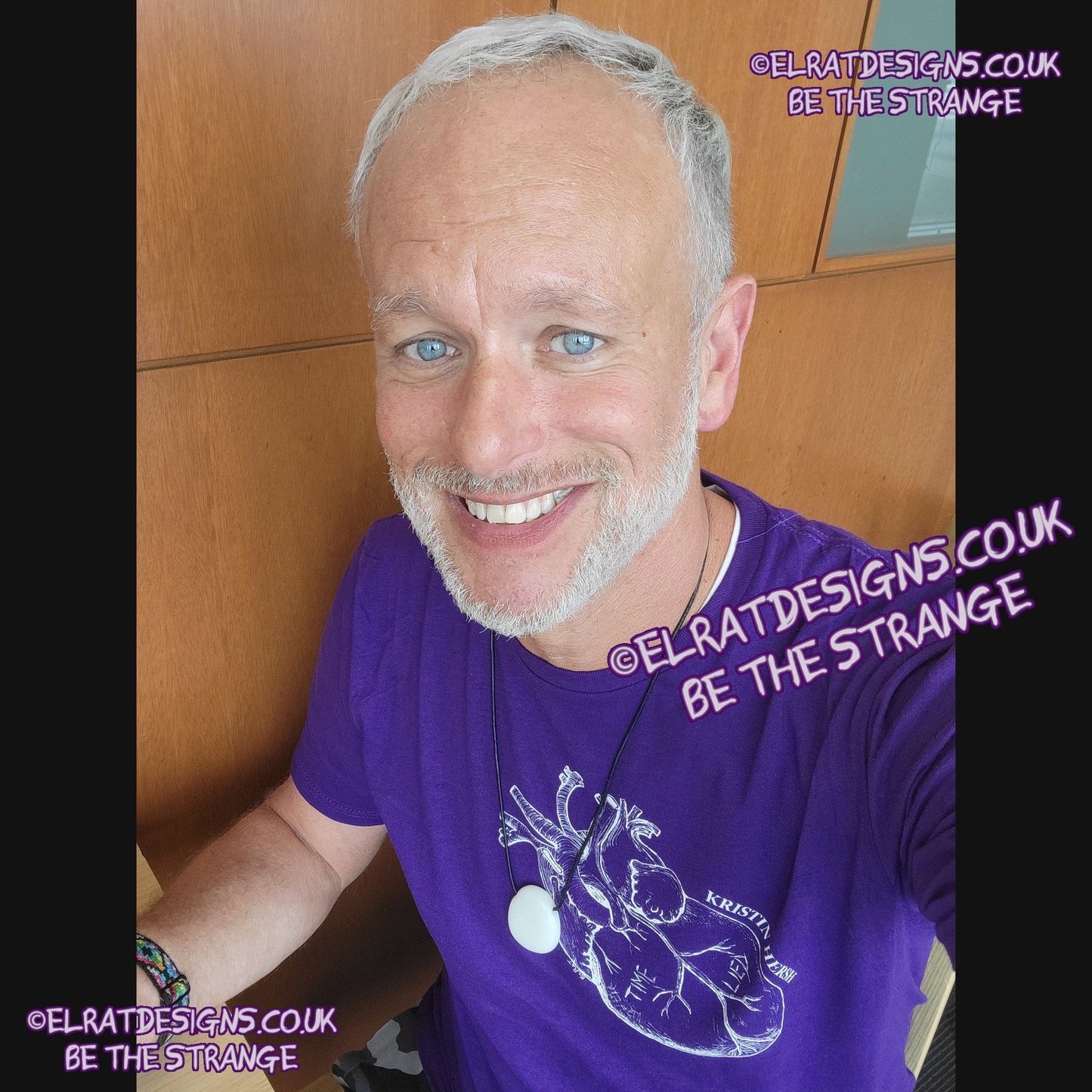 ElRat in the Wild in the USA - Kristin Hersh - Reflections on the Motive Power of Fire, "Time Lied" anatomical heart T-shirt by ElRat designs - hero - elratdesigns.co.uk