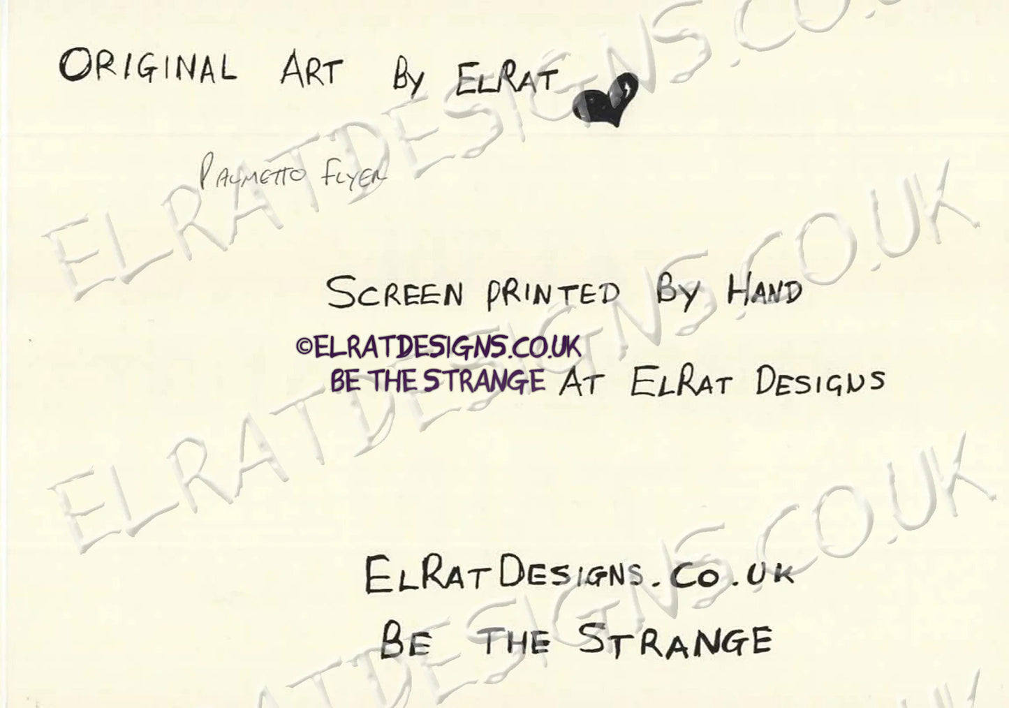 Hand drawn by ElRat, Kristin Hersh Palmetto "Live at the Junkie Day's Inn" Oldschool Music Flyer Original Art Print. Only from ElRat Designs - hero - elratdesigns.co.uk