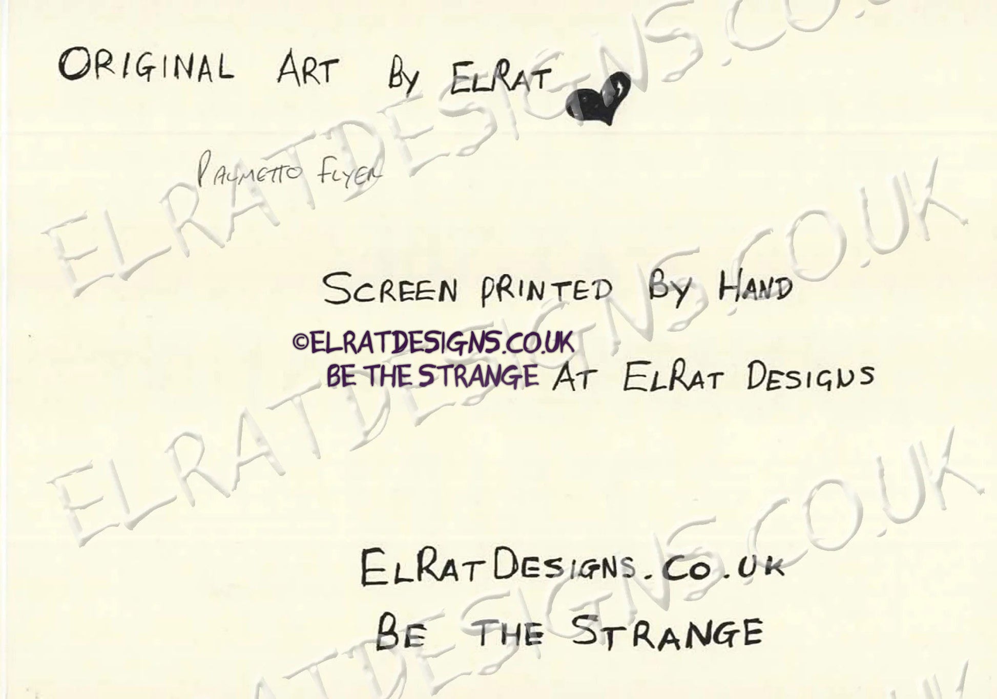 Hand drawn by ElRat, Kristin Hersh Palmetto "Live at the Junkie Day's Inn" Oldschool Music Flyer Original Art Print. Only from ElRat Designs - hero - elratdesigns.co.uk