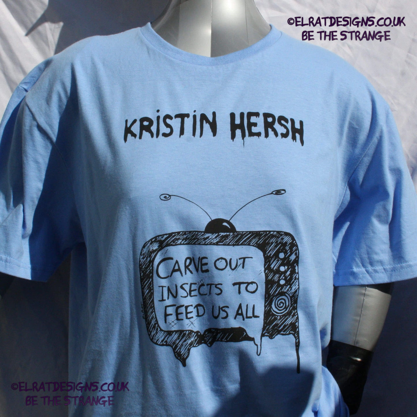Kristin Hersh - Mississippi kite, painted-TV, by ElRat designs - elratdesigns.co.uk