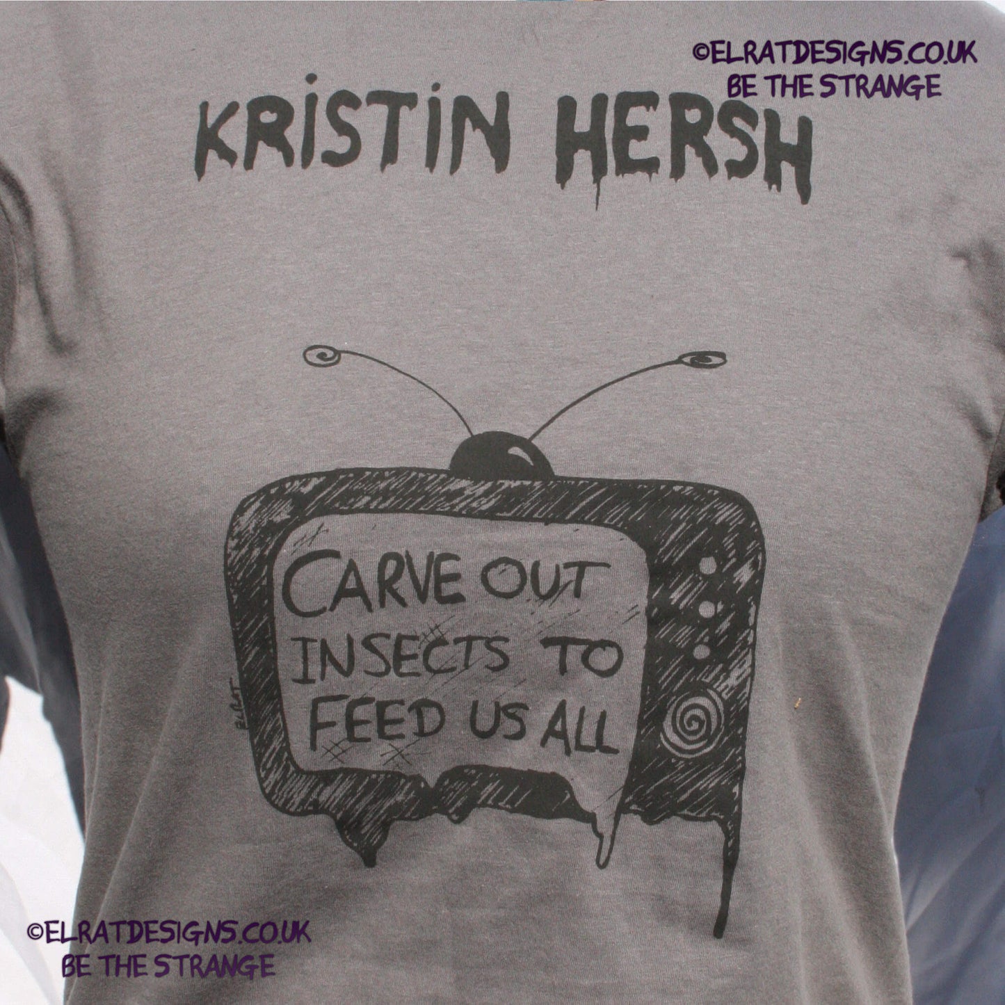 Kristin Hersh - Mississippi kite, painted-TV, by ElRat designs - elratdesigns.co.uk