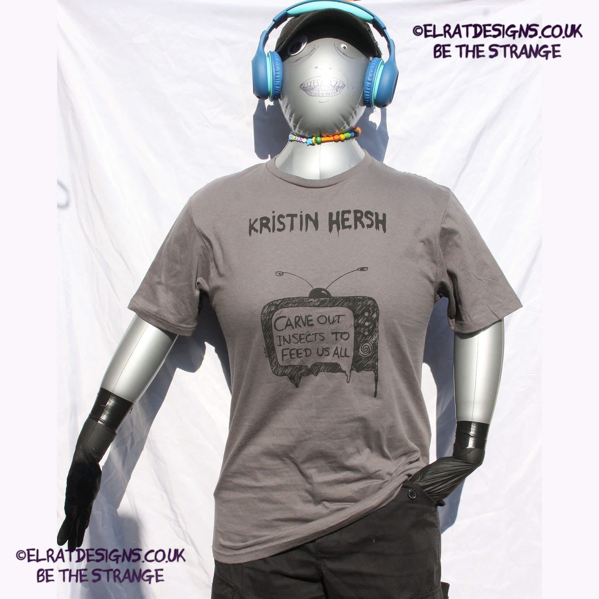 Kristin Hersh - Mississippi kite, painted-TV, by ElRat designs - elratdesigns.co.uk