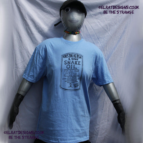 Kristin Hersh - Snake Oil, hand drawn Medicine bottle label T-shirt, by ElRat designs - elratdesigns.co.uk