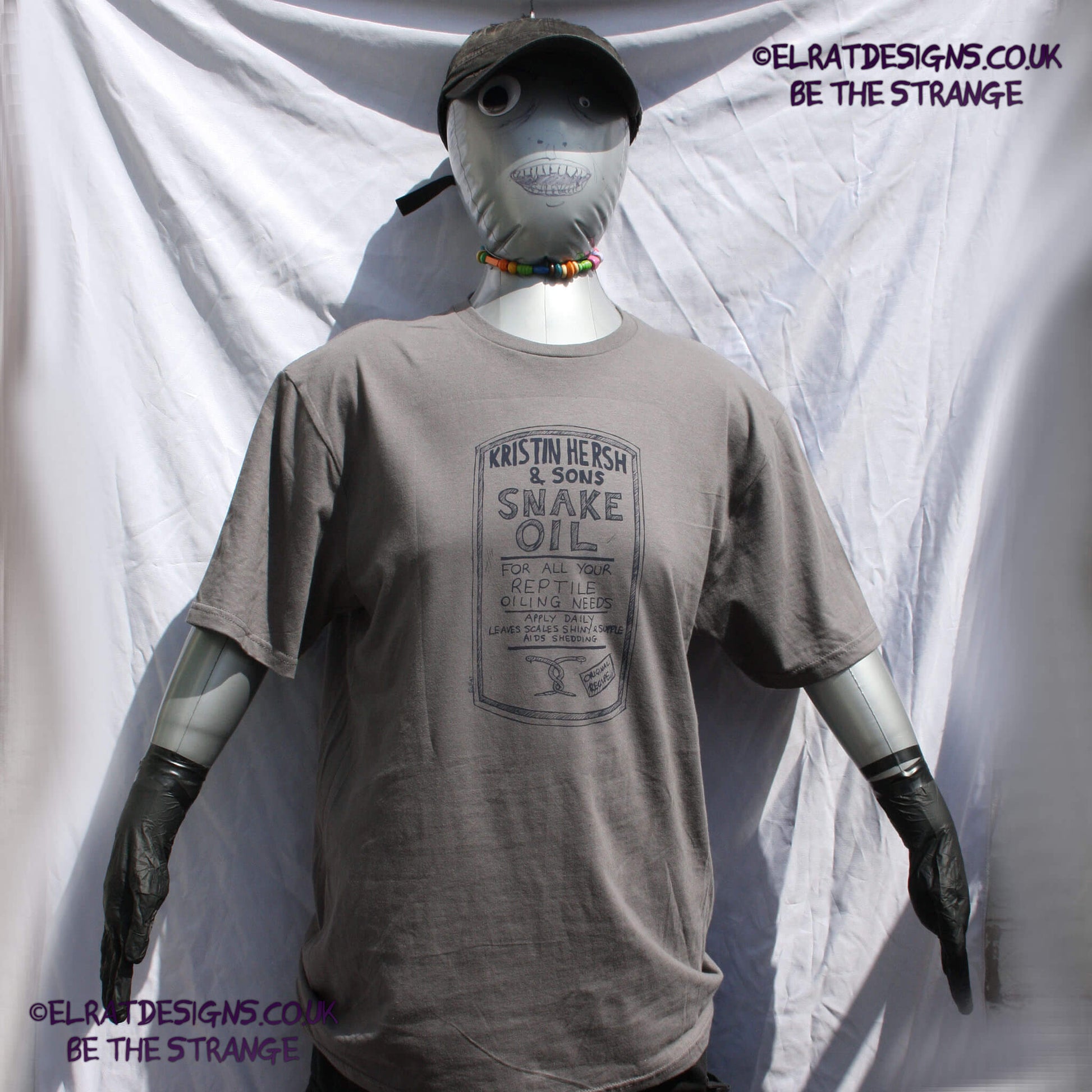 Kristin Hersh - Snake Oil, Medicine bottle label T-shirt, by ElRat designs - elratdesigns.co.uk