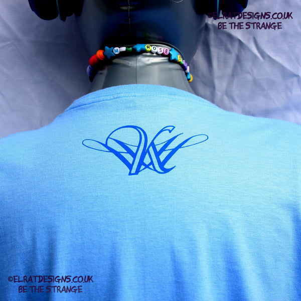 Kristin Hersh - Sunny Border Blue - halftone SBB album halftone T-shirt, by ElRat designs - hero - elratdesigns.co.uk