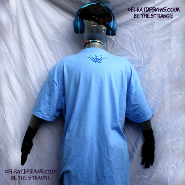 Kristin Hersh - Sunny Border Blue - halftone SBB album halftone T-shirt, by ElRat designs - hero - elratdesigns.co.uk