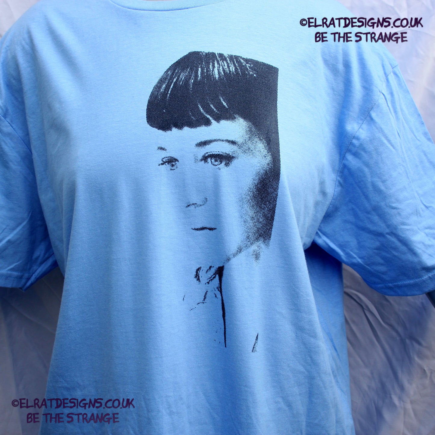 Kristin Hersh - Sunny Border Blue - halftone SBB album halftone T-shirt, by ElRat designs - elratdesigns.co.uk