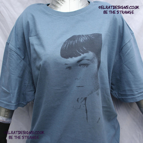 Kristin Hersh - Sunny Border Blue - halftone SBB album halftone T-shirt, by ElRat designs - elratdesigns.co.uk