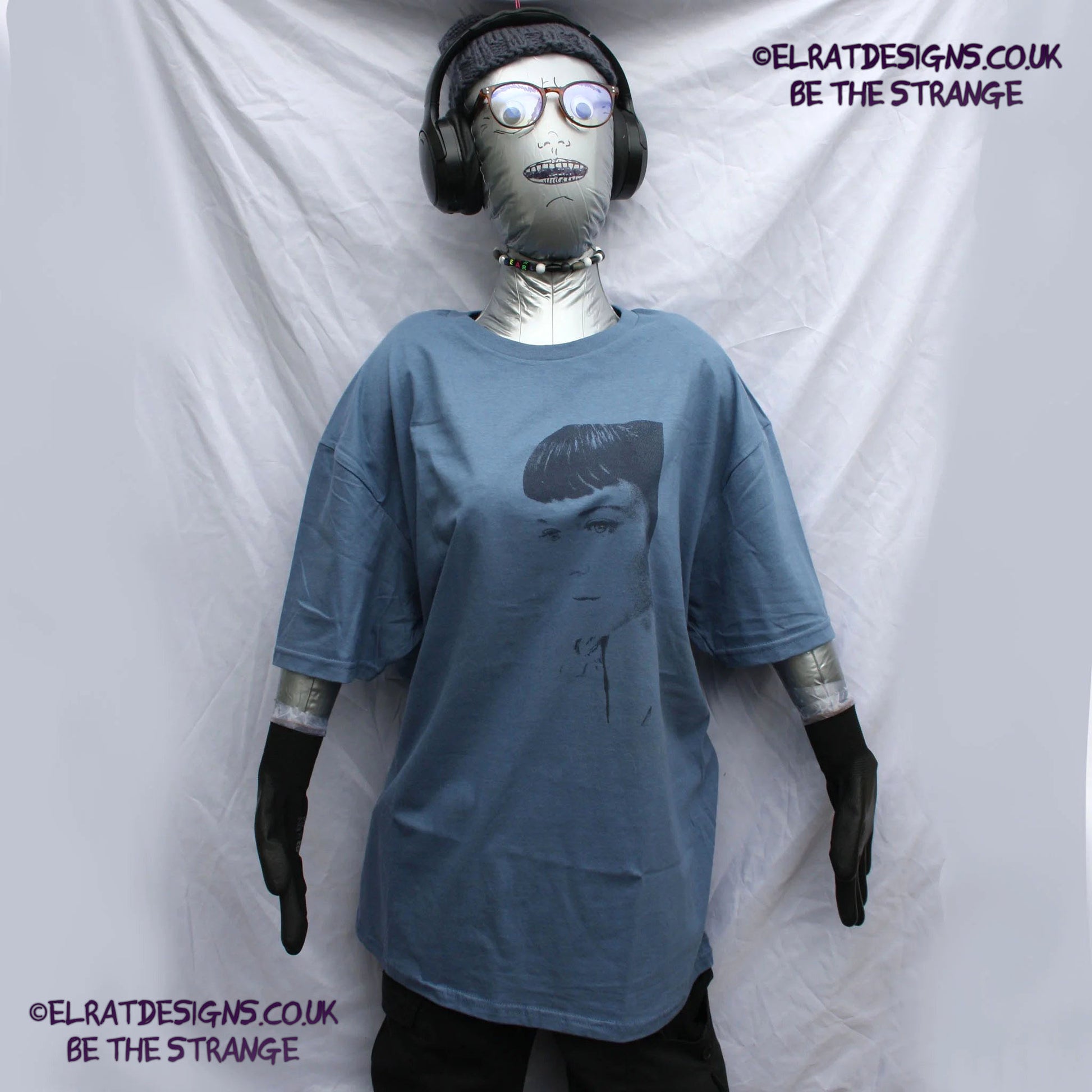 Kristin Hersh - Sunny Border Blue - halftone SBB album halftone T-shirt, by ElRat designs - elratdesigns.co.uk