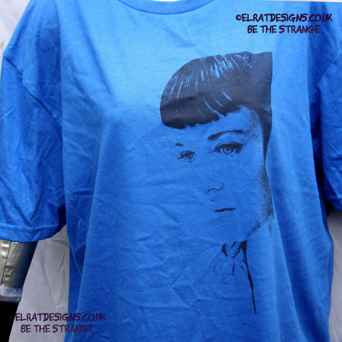 Kristin Hersh - Sunny Border Blue - halftone SBB album halftone T-shirt, by ElRat designs - elratdesigns.co.uk