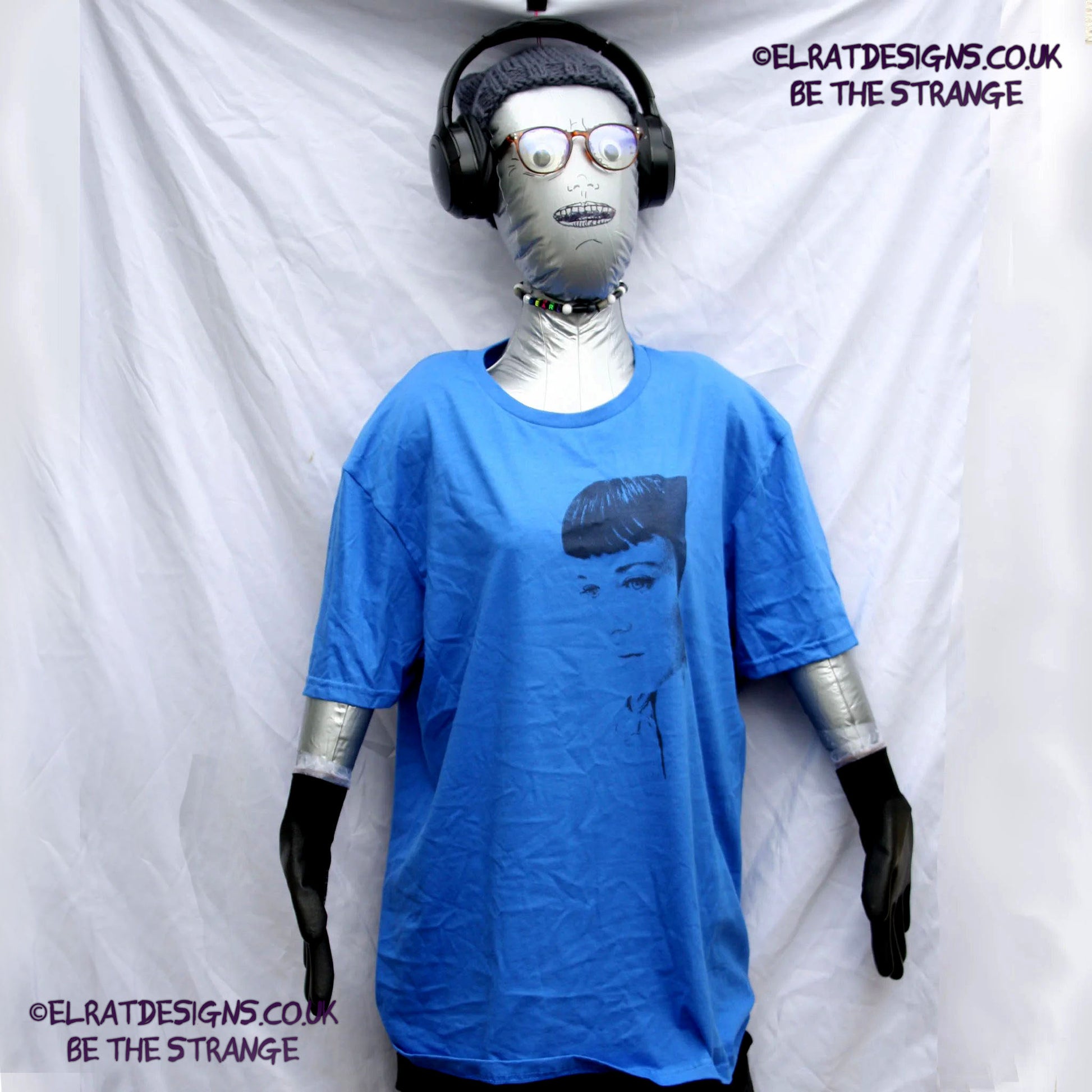 Kristin Hersh - Sunny Border Blue - halftone SBB album halftone T-shirt, by ElRat designs - elratdesigns.co.uk