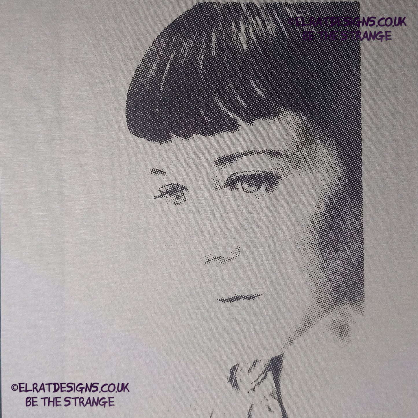 Kristin Hersh - Sunny Border Blue - halftone SBB album halftone T-shirt, by ElRat designs - elratdesigns.co.uk