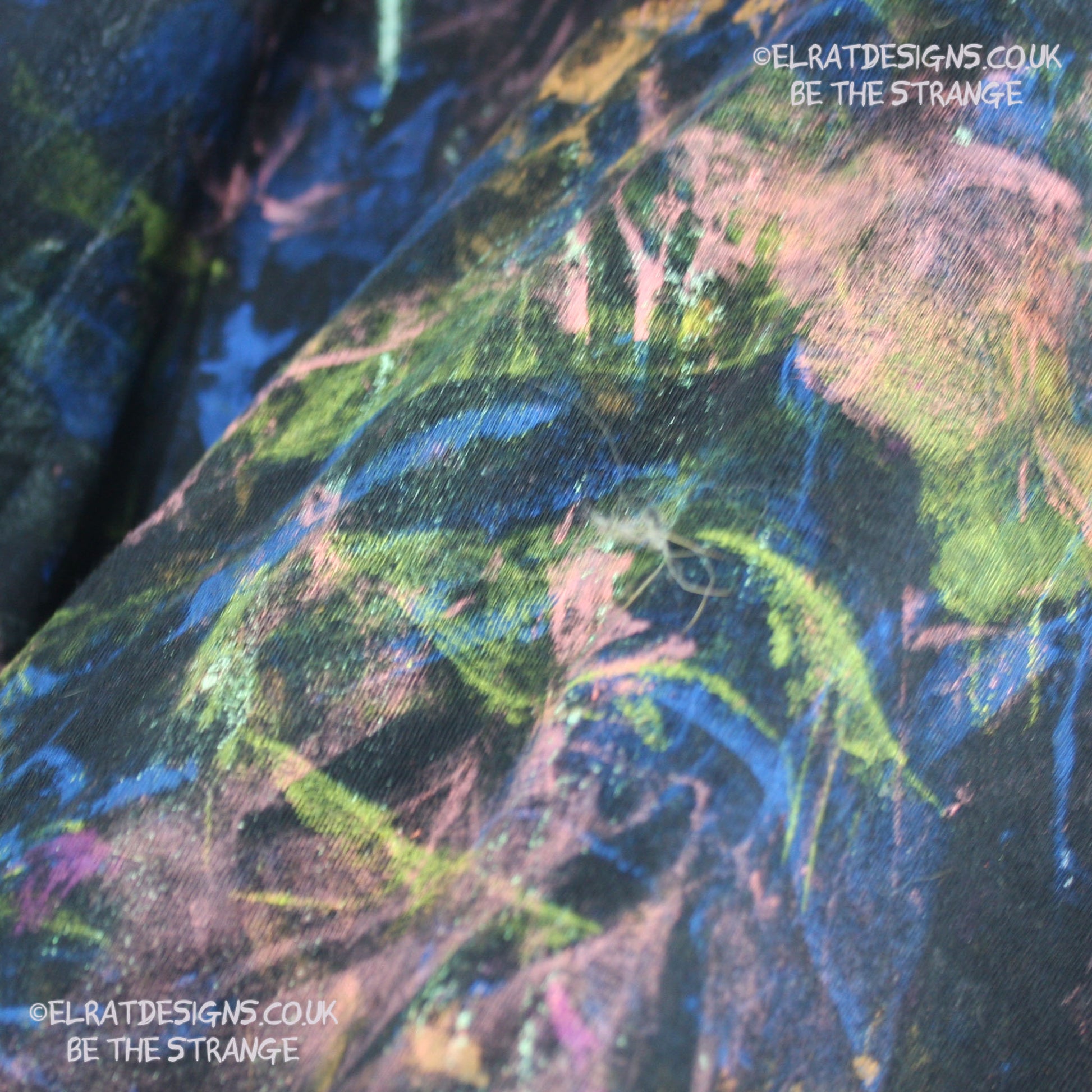 Messy Artist shirt from ElRat Designs - MA Bl 2XL1 - One of a kind eco friendly art shirt. Made using waste ink. Black Shirt with Blue, Yellow and Fluorescent Orange, I think a bit of silver, likely some other colours. Please check the photos This is your shirt - elratdesigns.co.uk