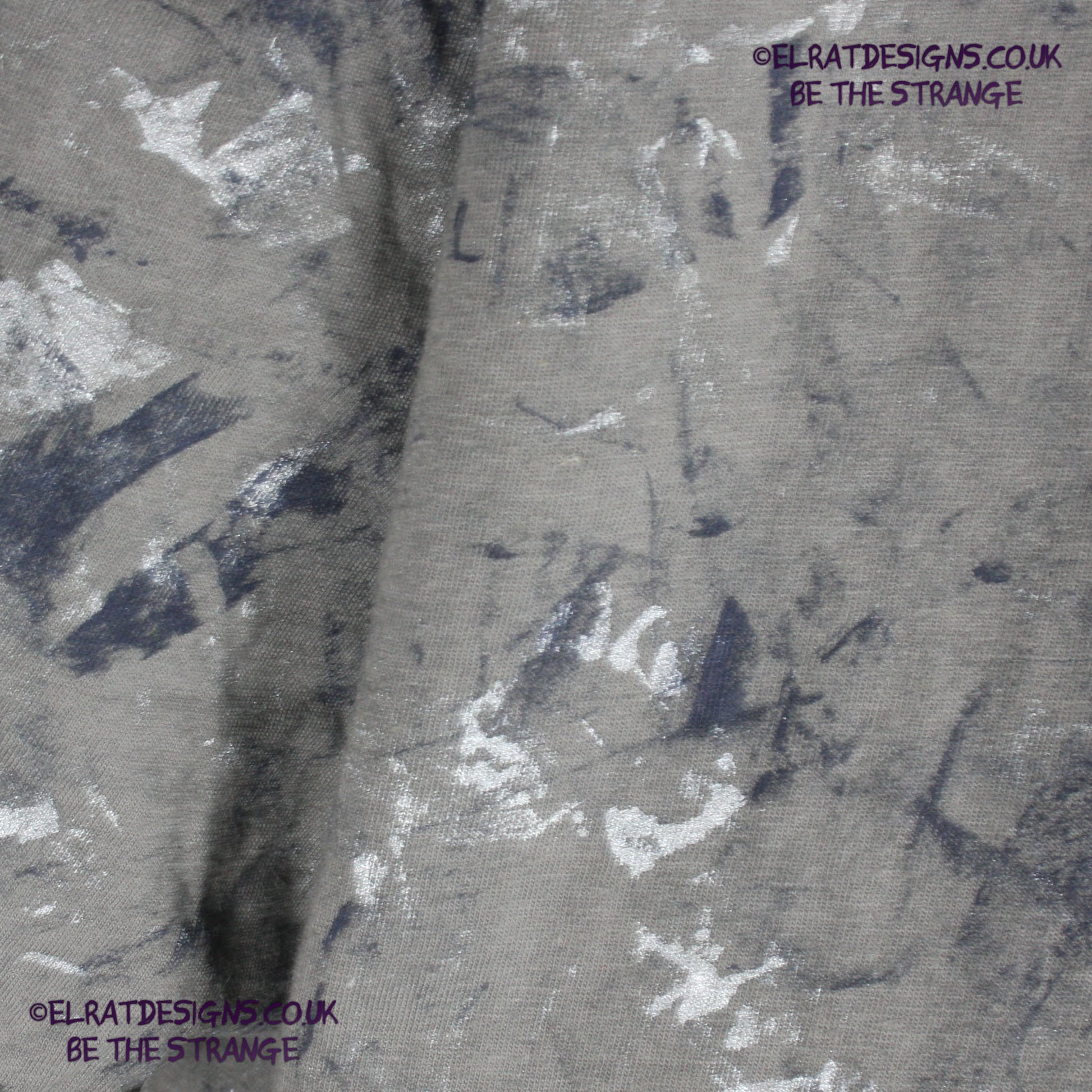 Messy Artist - One of a kind, Charcoal "Monochrome Edition" Hand inked T-Shirt by ElRat Designs. Eco Friendly, using what would have been waste ink, to create a beautifully unique T-Shirt. Only at elratdesigns.co.uk