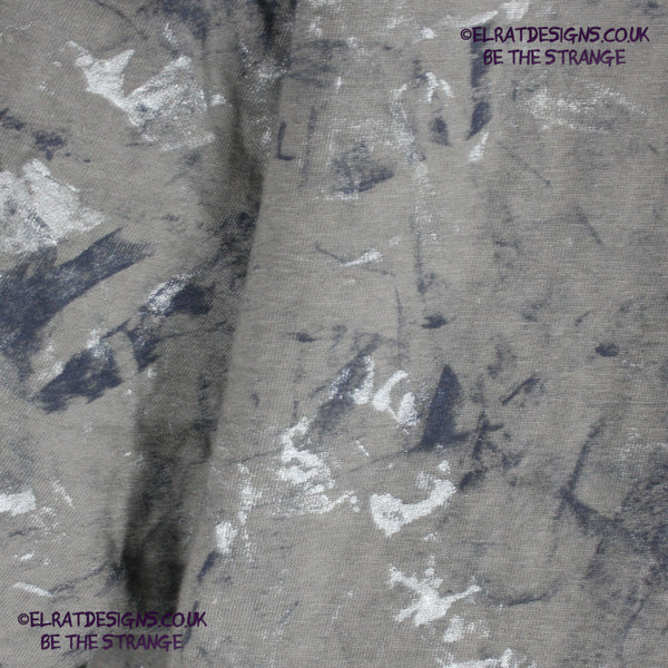 Messy Artist - One of a kind, Charcoal "Monochrome Edition" Hand inked T-Shirt by ElRat Designs. Eco Friendly, using what would have been waste ink, to create a beautifully unique T-Shirt. Only at elratdesigns.co.uk