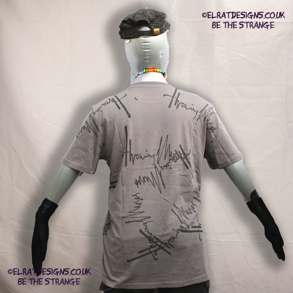 Throwing Muses 1986 Logo One-of-a-Kind Messy Print, Hand printed to order by the artist, just for you! Only at ElRat Designs - hero - elratdesigns.co.uk