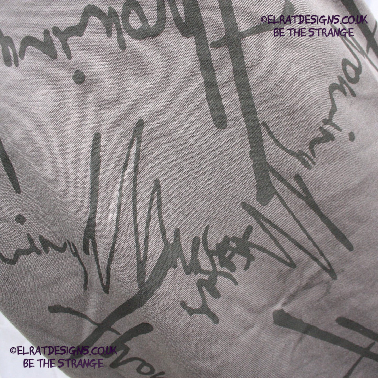 Throwing Muses 1986 Logo One-of-a-Kind Messy Print, Hand printed to order by the artist, just for you! Only at ElRat Designs - elratdesigns.co.uk