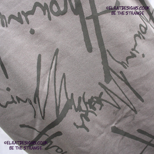 Throwing Muses 1986 Logo One-of-a-Kind Messy Print, Hand printed to order by the artist, just for you! Only at ElRat Designs - hero  - elratdesigns.co.uk