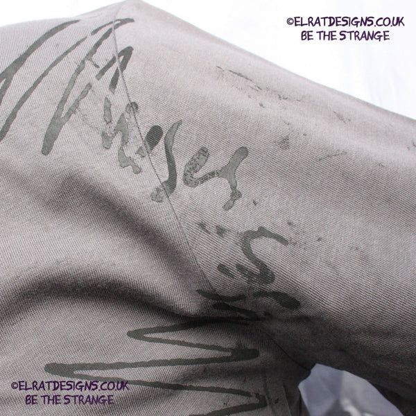 Throwing Muses 1986 Logo One-of-a-Kind Messy Print, Hand printed to order by the artist, just for you! Only at ElRat Designs - hero - elratdesigns.co.uk