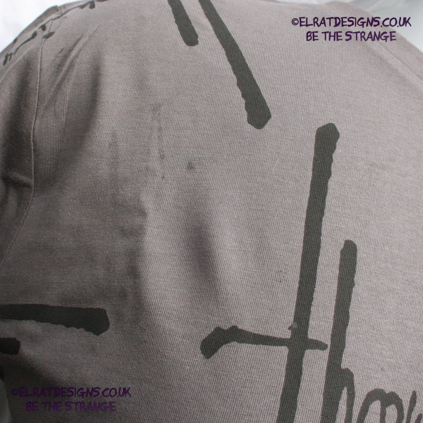 Throwing Muses 1986 Logo One-of-a-Kind Messy Print, Hand printed to order by the artist, just for you! Only at ElRat Designs - elratdesigns.co.uk