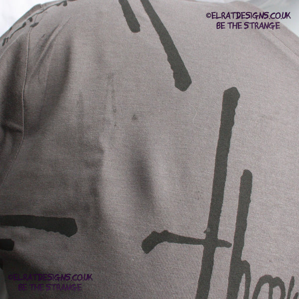 Throwing Muses 1986 Logo One-of-a-Kind Messy Print, Hand printed to order by the artist, just for you! Only at ElRat Designs - hero - elratdesigns.co.uk