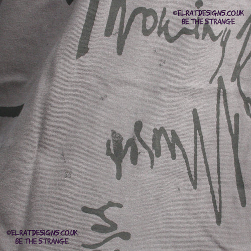 Throwing Muses 1986 Logo One-of-a-Kind Messy Print, Hand printed to order by the artist, just for you! Only at ElRat Designs - elratdesigns.co.uk