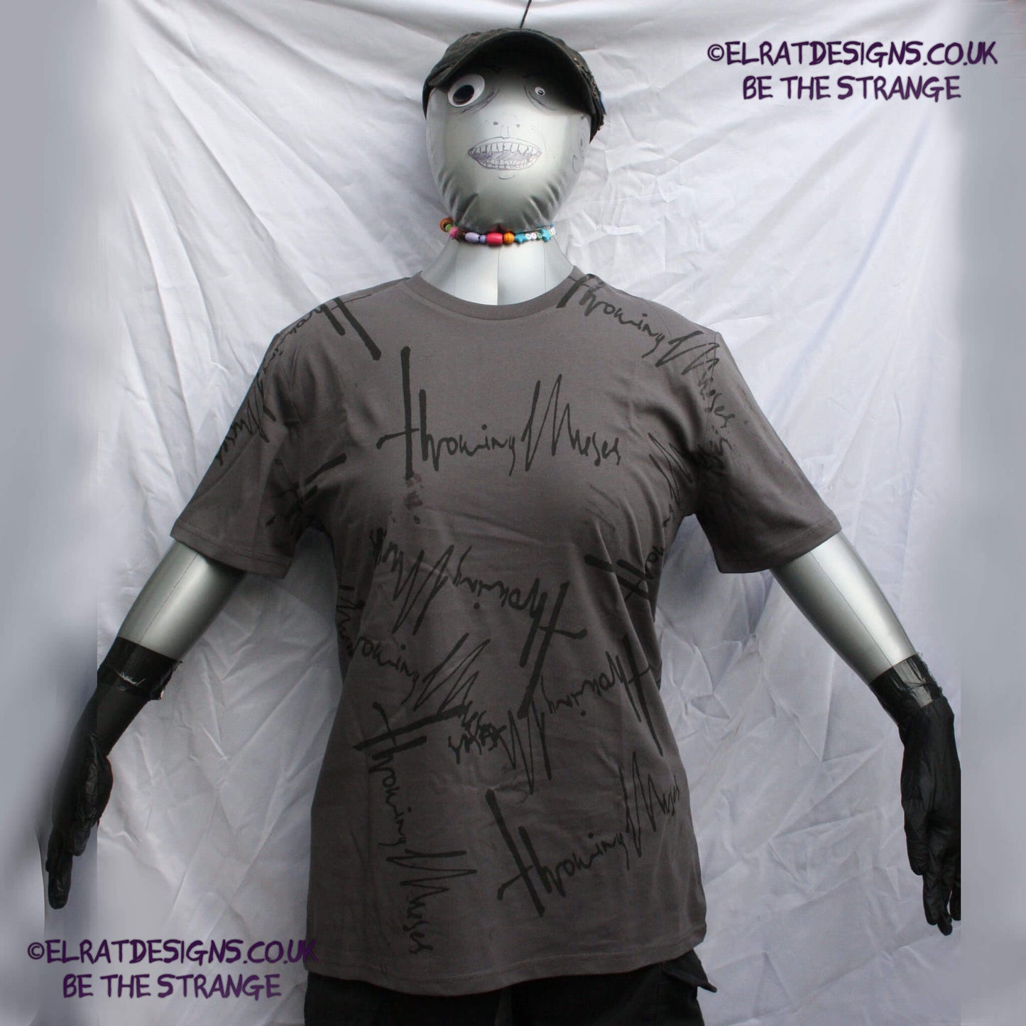 Throwing Muses 1986 Logo One-of-a-Kind Messy Print, Hand printed to order by the artist, just for you! Only at ElRat Designs - elratdesigns.co.uk