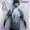 Octoclops Hand-Drawn Cephalopod Tee - Medium #1 Misprint - White/Black Tie-Dye | ElRat Designs