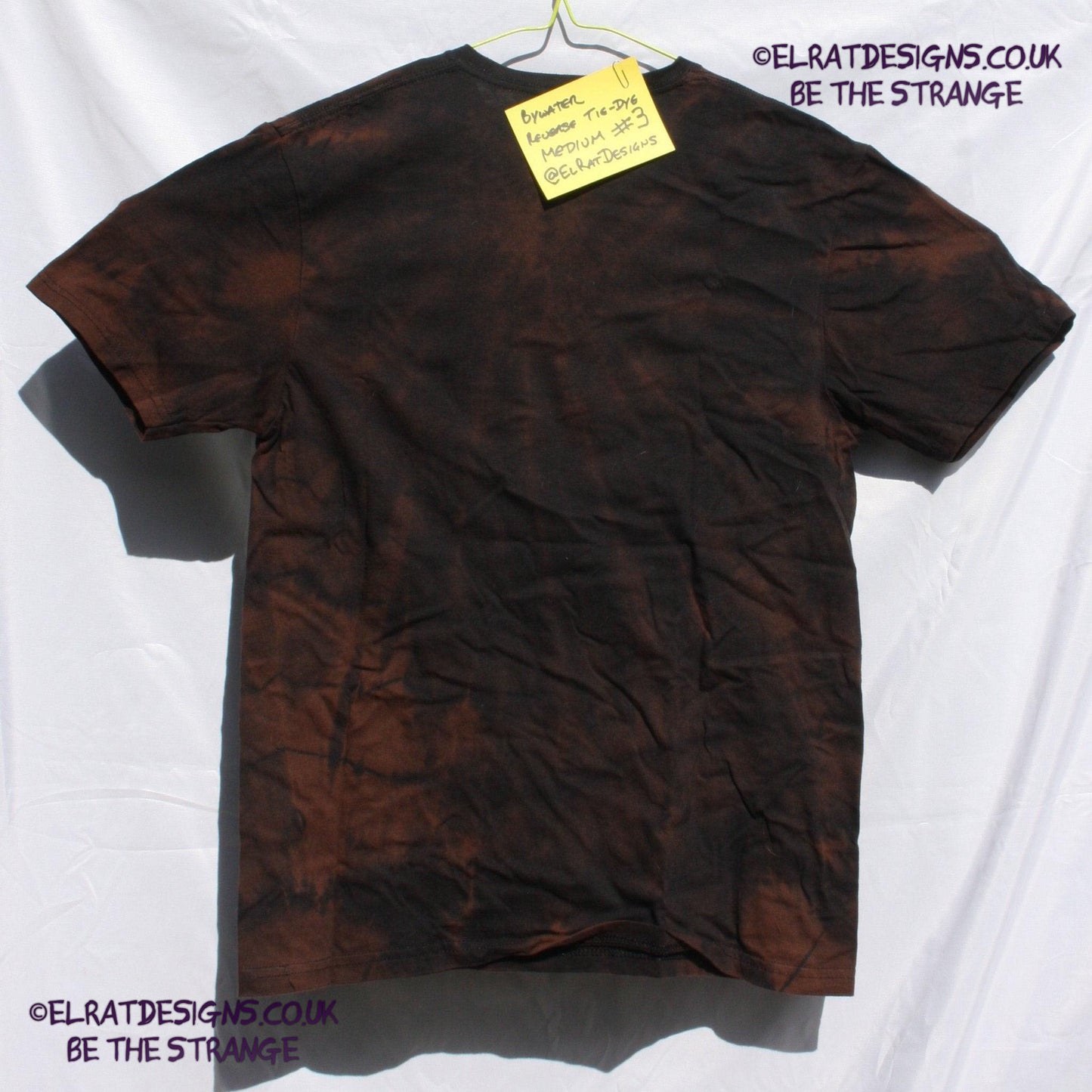 Throwing Muses 'Bywater' fish tee - Medium ONE OFF Reverse Tie-Dye (#3) ***MISPRINT*** - ElRatDesigns - T Shirt -elratdesigns.co.uk