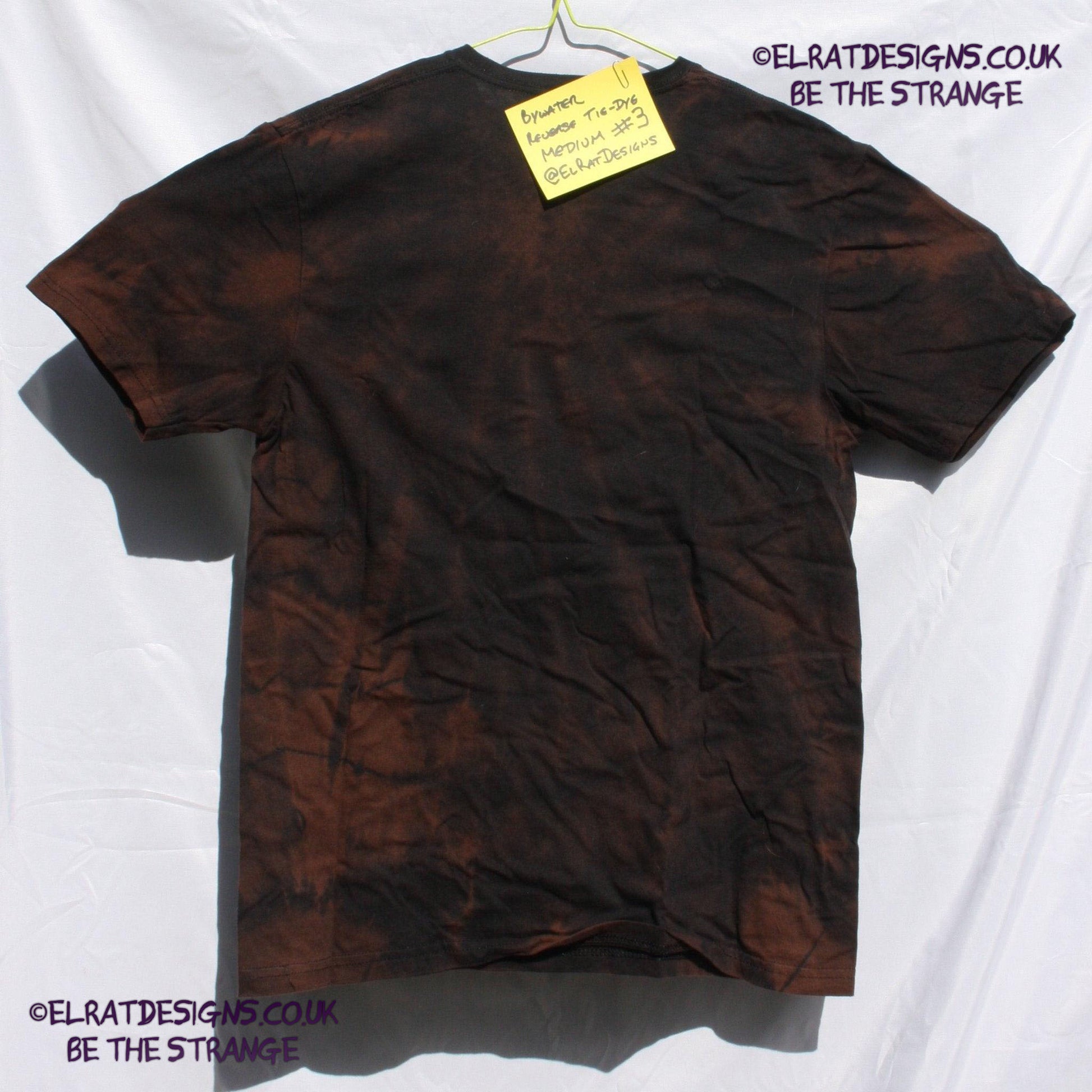 Throwing Muses 'Bywater' fish tee - Medium ONE OFF Reverse Tie-Dye (#3) ***MISPRINT*** - ElRatDesigns - T Shirt -elratdesigns.co.uk