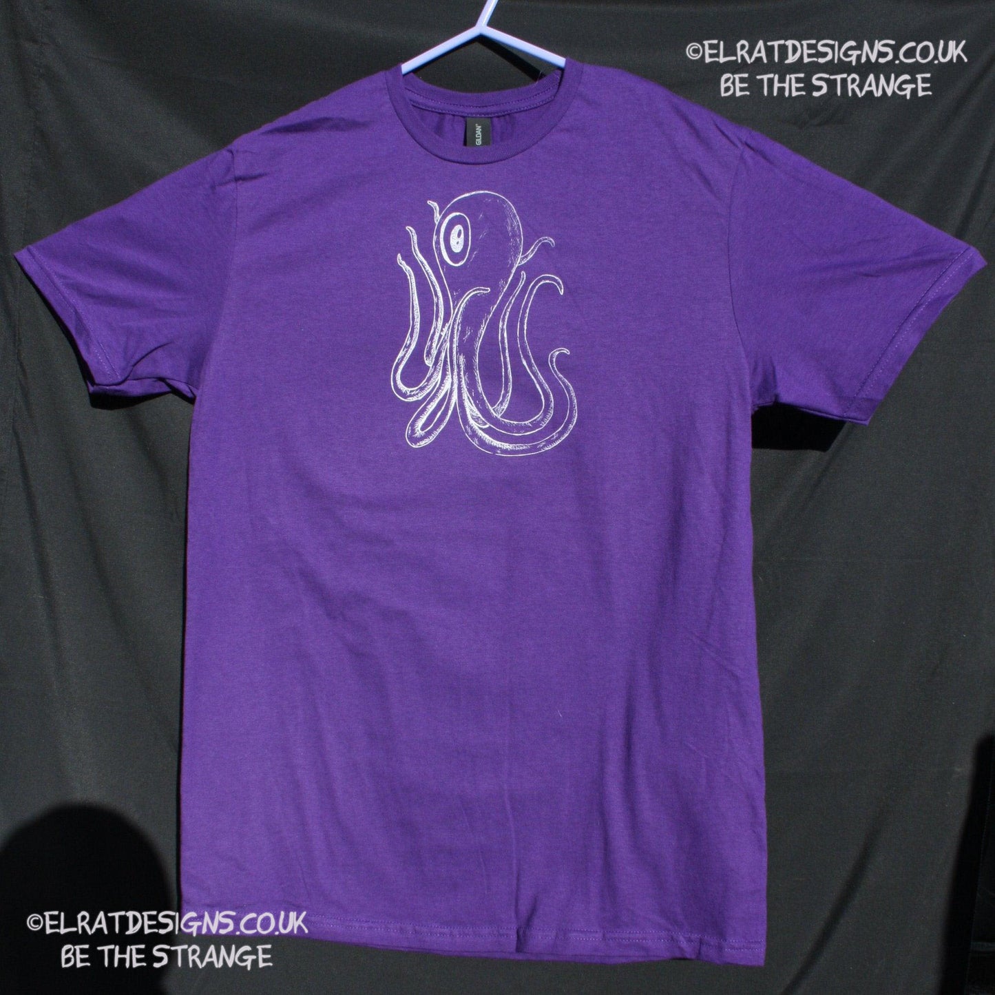 ElRat Designs hand-drawn Octoclops design, B-Movie inspiredl! hand puled screen print with eco friendly water based ink. elratdesigns.co.uk